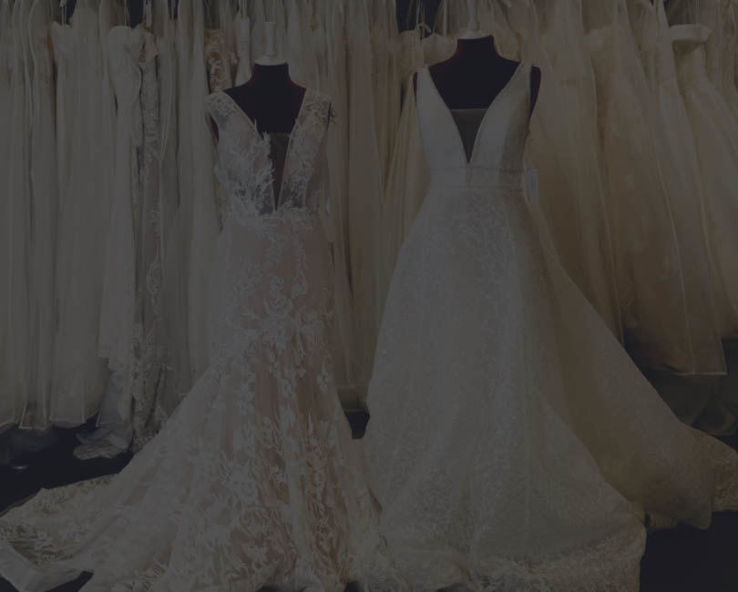 Photo of the bridal gowns